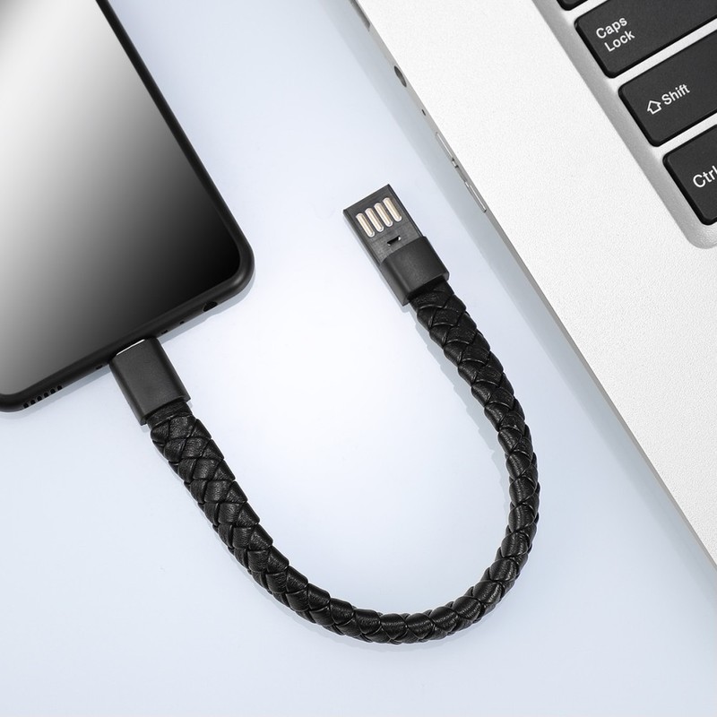 UKCOCO USB Type C Data and Charging Cable Wristband Style (Black) gallery