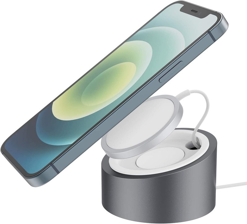 Stouchi Heavy-Duty Premium Metal Stand Compatible with Mag-Safe Charger Wireless gallery
