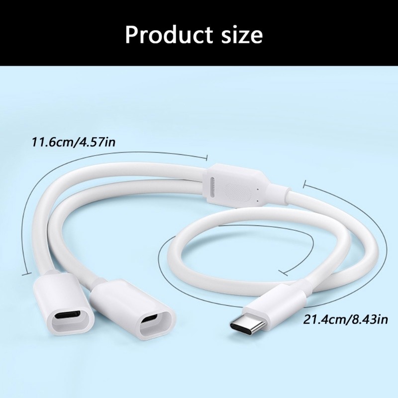 Type C Splitter Charging Cable For Solar Security Camera 5V/0.5A/1A/2A Power gallery