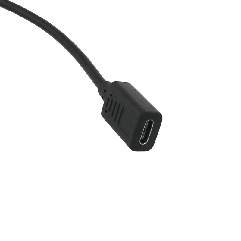 1x 30cm Type C USB 3.1 Male Right Angle to Female Jack Data Sync Extension Cable gallery