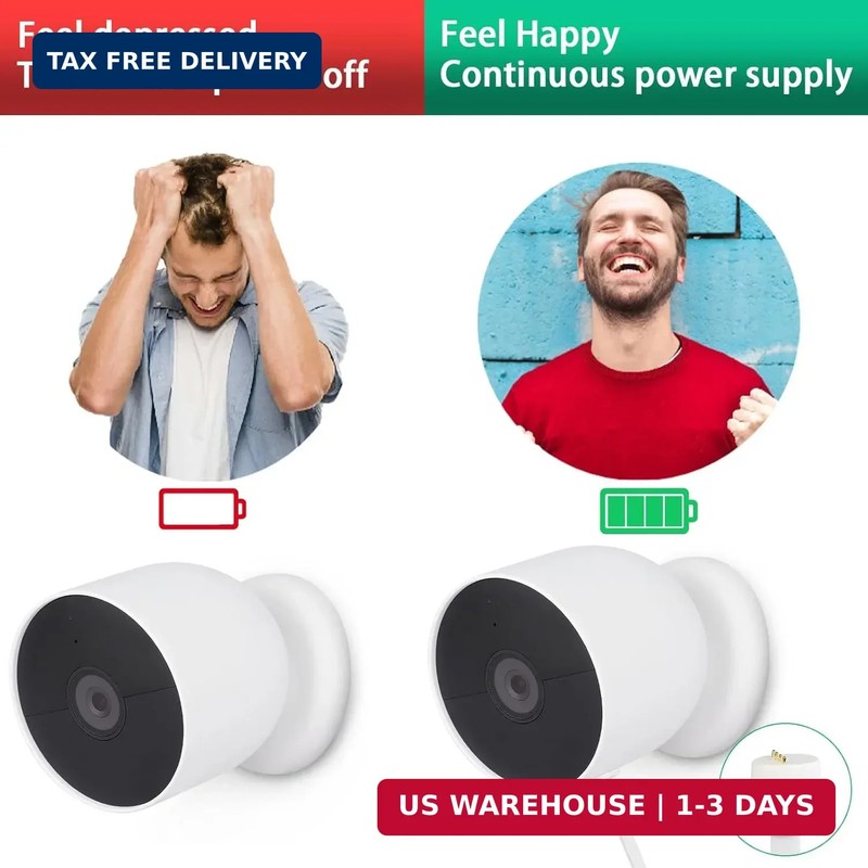 25 ft/7.5m Power Cable Compatible with Google Nest Cam Outdoor or Indoor gallery