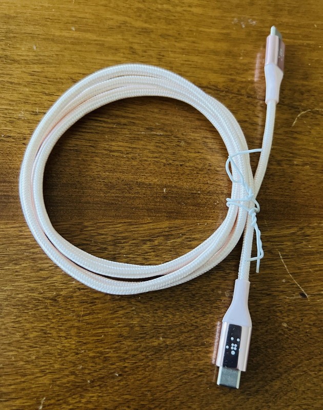 Pink Belkin BoostCharge Braided USB-C to USB-C Cable 4ft. gallery