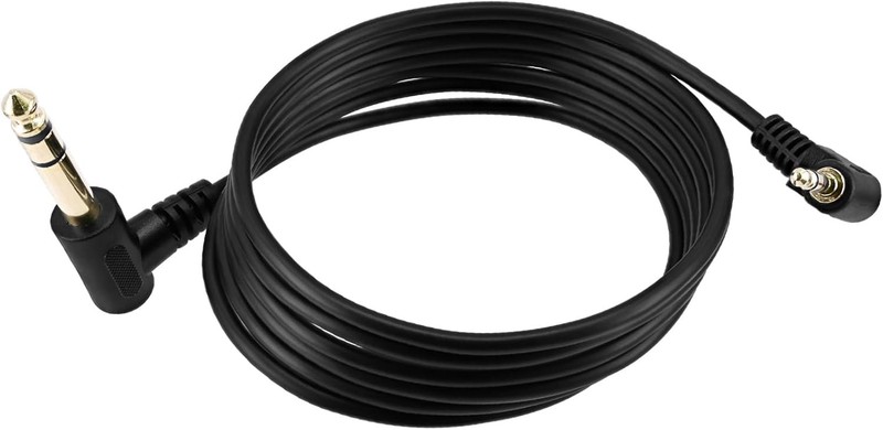 3.5mm to 1/4 Adapter Audio Cord, 6FT 1.8m 90 Degree Right-Angled 3.5mm (Mini) 1/ gallery
