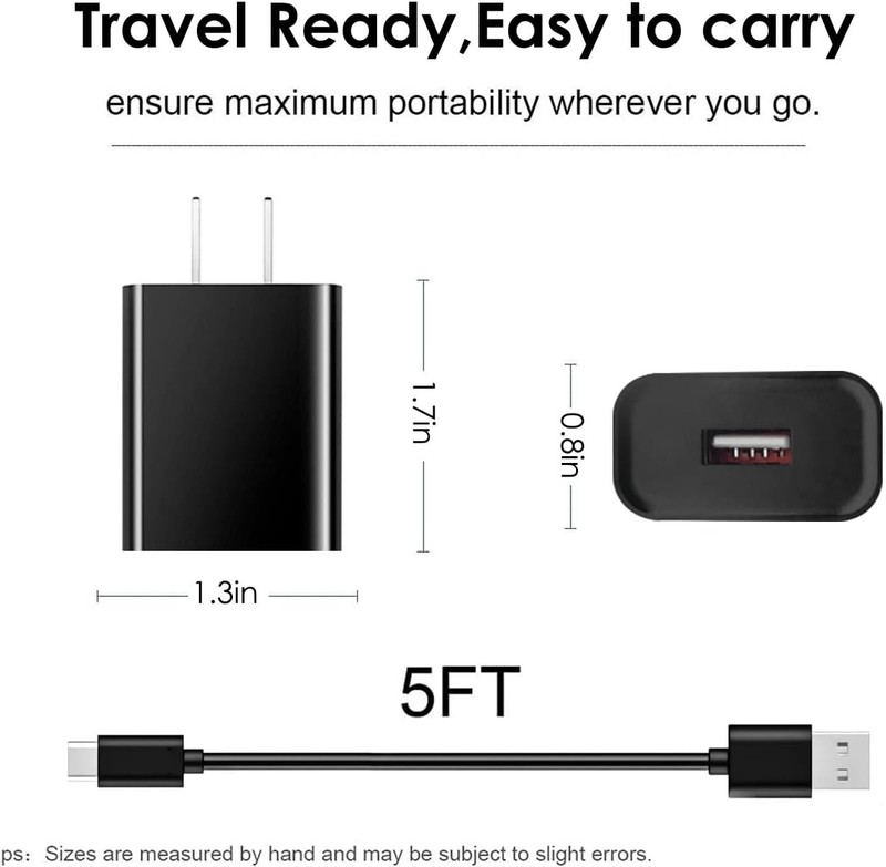 Fast Wall Charger & USB Type C Charging Cable for TCL & Cricket Phones gallery