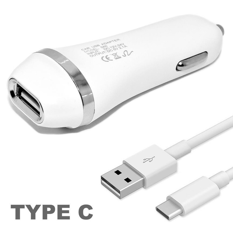 3.1A Adaptive Fast Quick Type C USB Cable & Car Charger for Samsung/LG/Motorola gallery