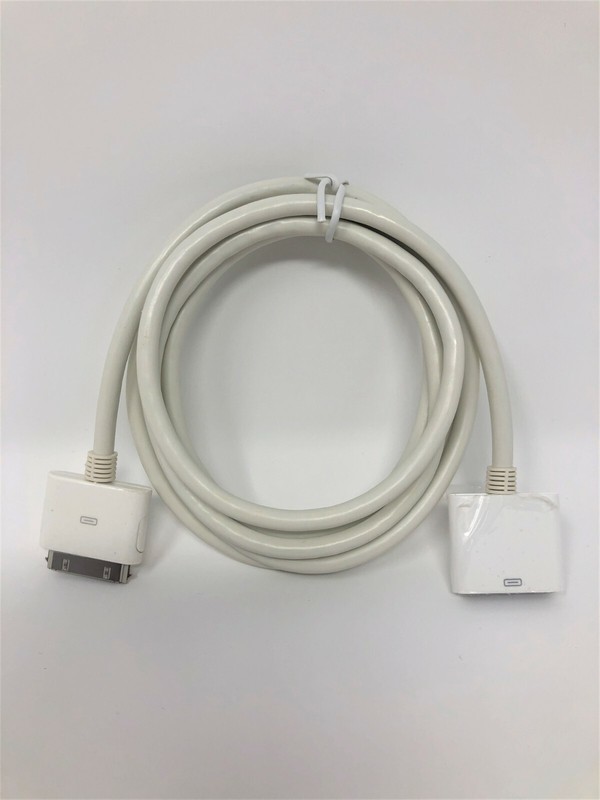 NEW 30 Pin 5 Ft White Dock Extender Extension Cable For iPhone and iPad, (3301)