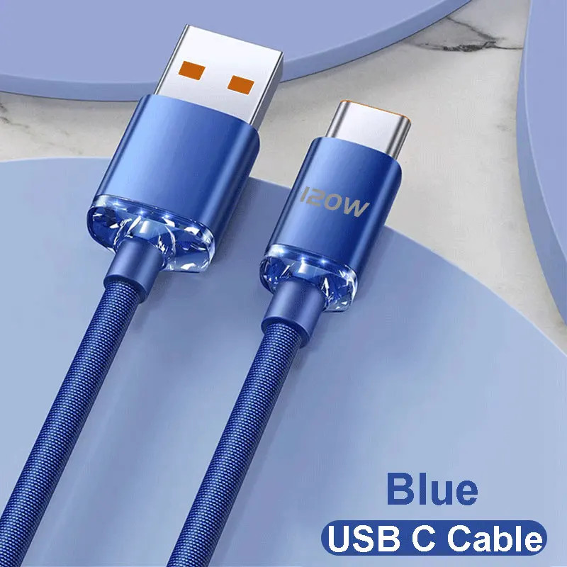 NEW 120W Type C to Type C Cable for PD Phone Fast Charging USB a to USB C Data C gallery