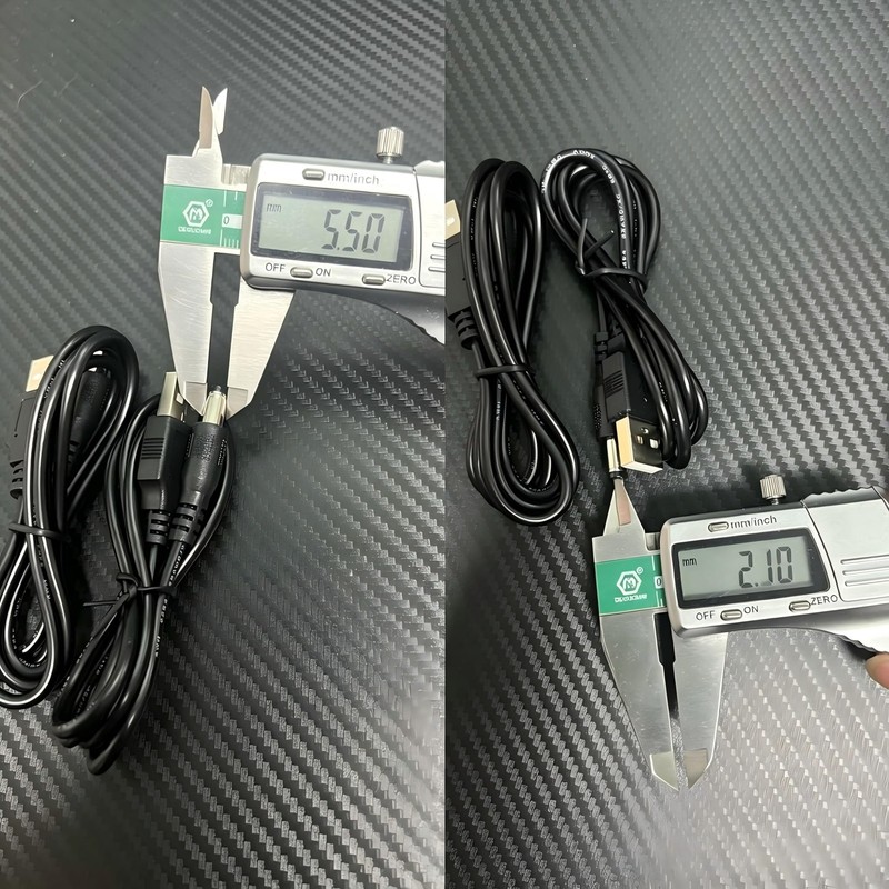 USB 2.0 A Male to DC 5.5x2.1mm 5 Volt 24AWG DC Connector Charge Barrel Jack P... gallery