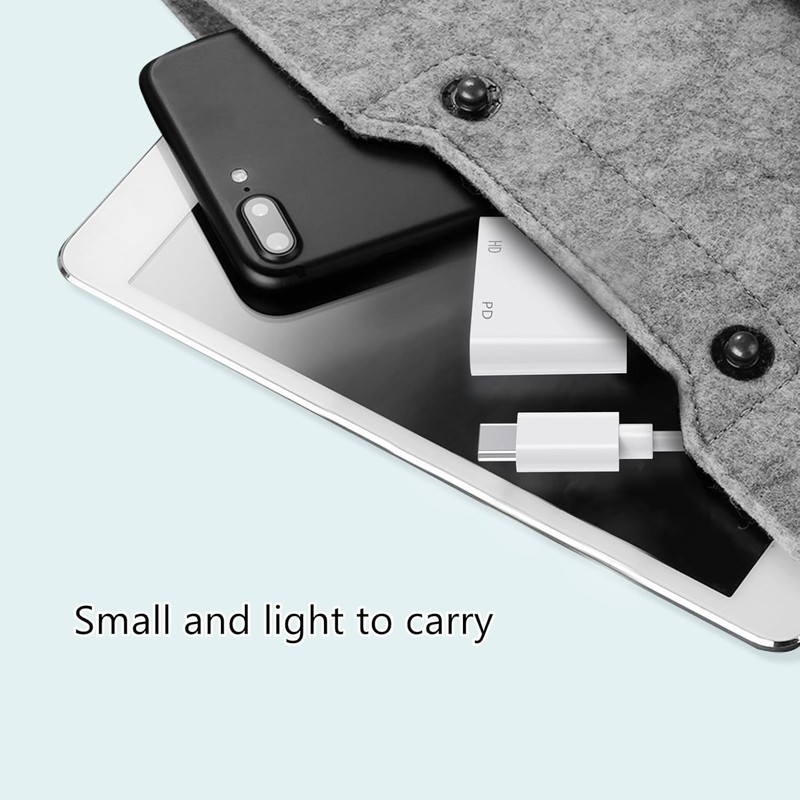 USB C toHDMI Adapter for iPhone 15/16to TV,Type-C to HDMI Adapter with PD, &4K@6 gallery