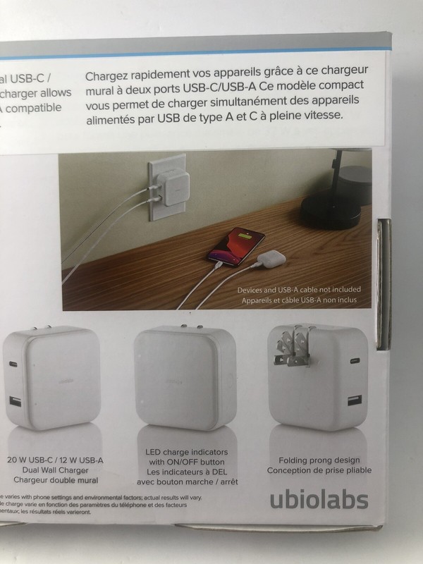 Lot Of 20 Ubiolabs Fast Charge USB-C Bundle for iPhone (2) 6ft Cables ,20W USB-C gallery