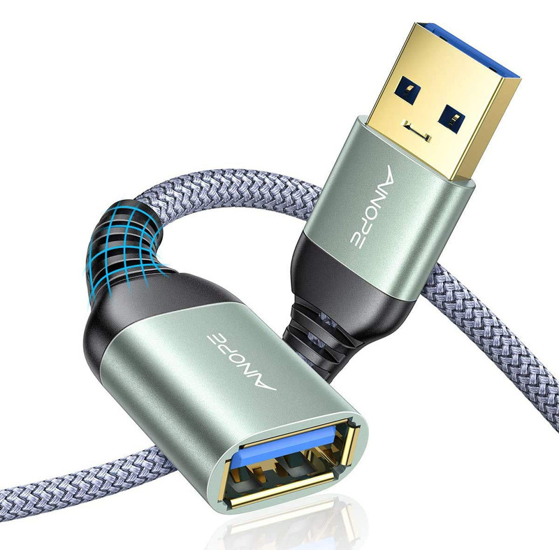 2 Pack USB Extensions Cable High Speed USB 3.0 Extension Cord Type a Male to Fem gallery