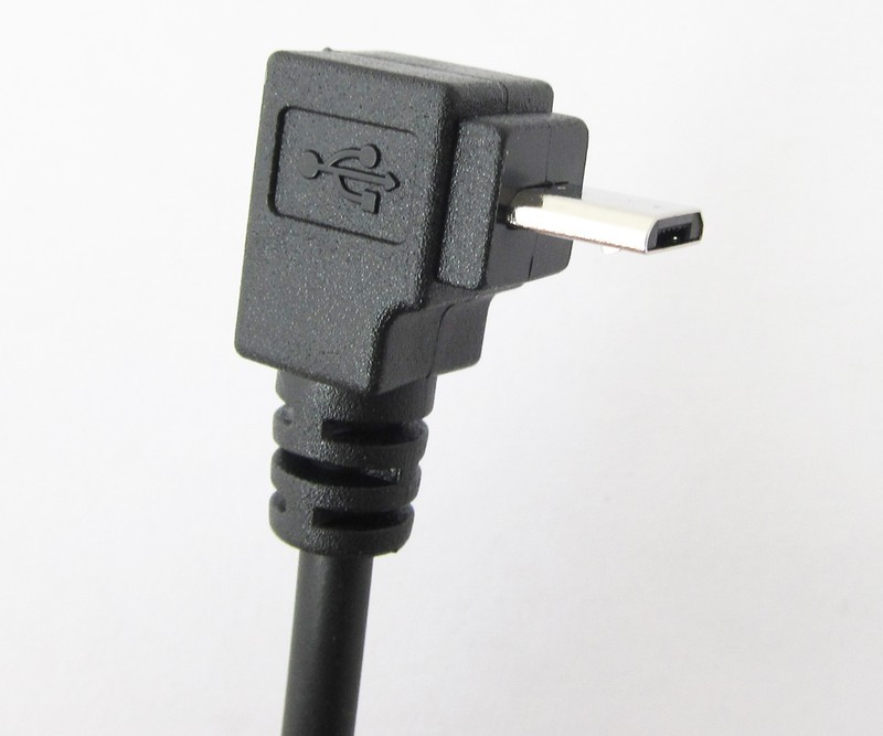 2x Micro 5P USB Male To Female Up direction Angle 90D USB Adapter Convert Cable gallery