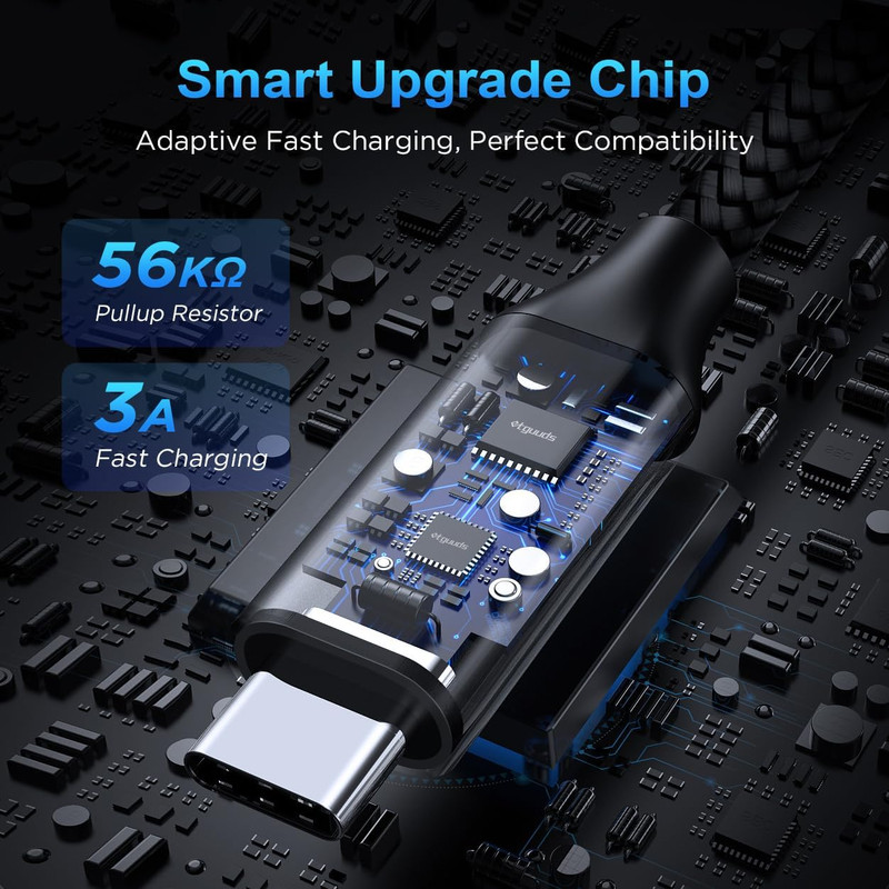 USB to USB C Cable 1Ft, 2-Pack Short USB a to Type C Charger Cord Fast Charging gallery