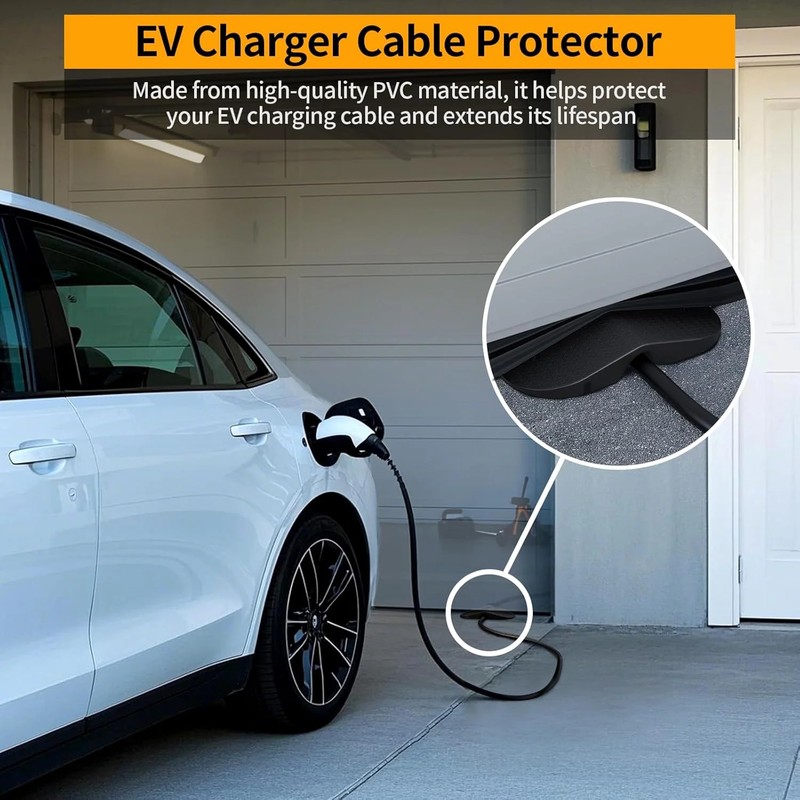 Ev Charger Cable Protector Garage Door Pass Through - Heavy Duty Cable Guard Pro gallery