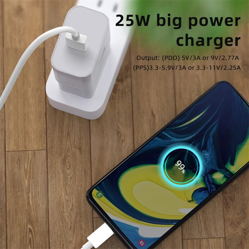 25W Type USB-C Super Fast Wall Charger+6FT Cable For Samsung Galaxy S21 S20 5G gallery