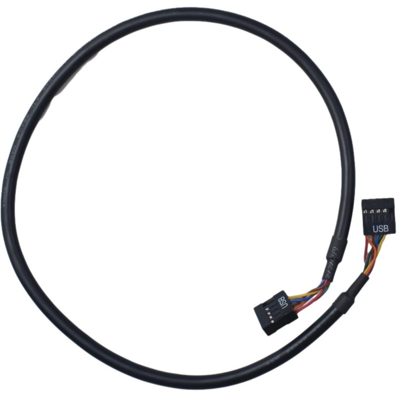 USB Header Extension Cable USB 2.0 9Pin Female to Female Internal Black gallery