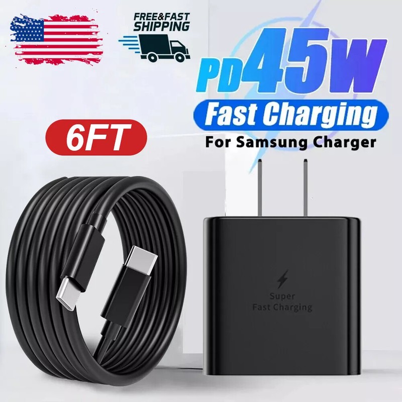 Original Carga Rapida Tipo C 45W Cargador Para Samsung Galaxy S22/ S23/ Z Flip⚡