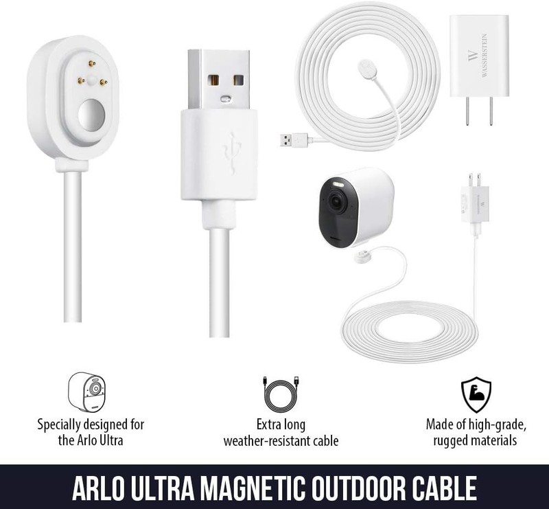 25ft/7.6m Weatherproof Outdoor Charging Cable w/Quick Charge Adapter Compatib... gallery
