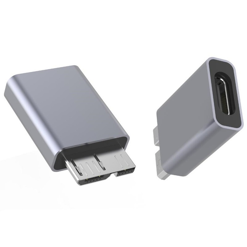 Mini USB-C 2.0 To Micro B USB 3.0 Port Adapter Data Plug Hard Drive Connecter gallery