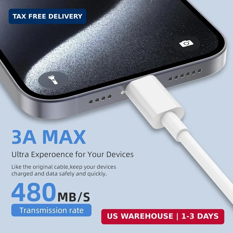 USB to USB C Cable, 2Pack [3FT+6FT] Car Carplay Charging for iPhone 17 Charger C gallery