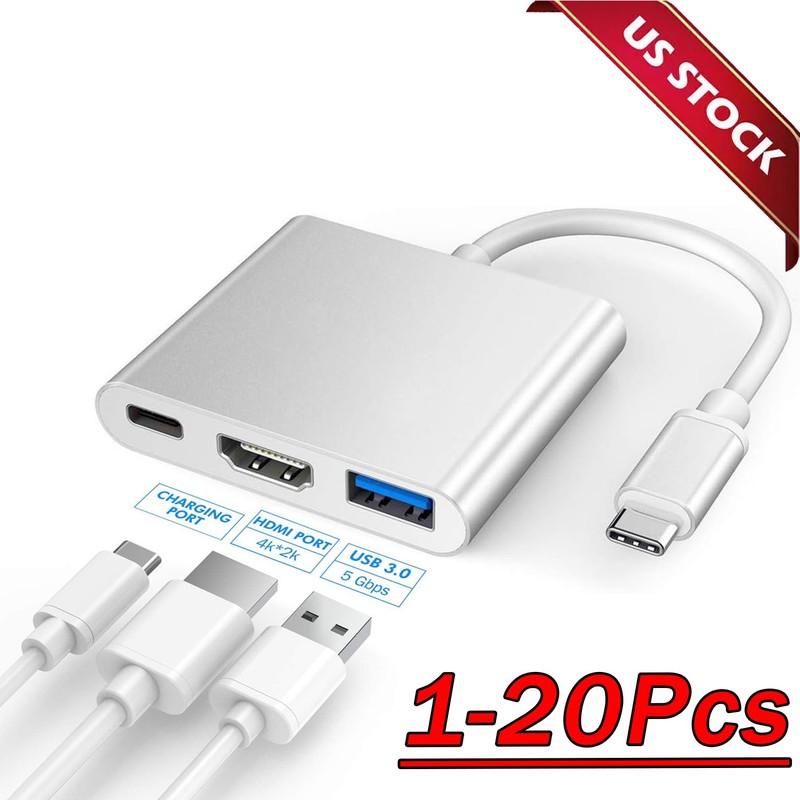 USB Type C to HDMI HDTV TV Cable Adapter Converter For USB-C Phone Tablet Lot