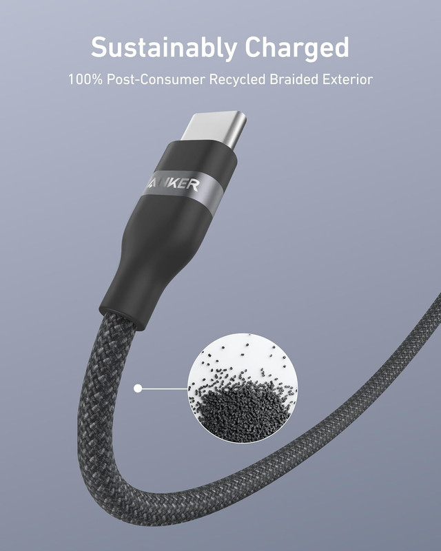 Nano USB C Cable, 240W Flexible Multi-Color Braided Cord, Fast Charging Type C C gallery
