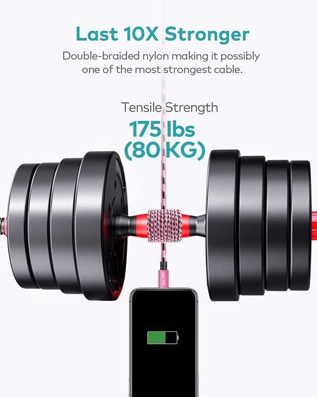 Braided Fast Charger USB Charging Cable for iPhone 14 13 12 11 Pro Max XR 8 7 6s gallery