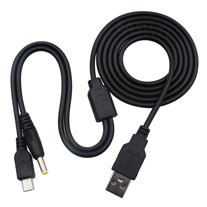 Retractable 2-in-1 USB Data Cable/Charging Lead for Sony PSP 1000/2000/3000 gallery