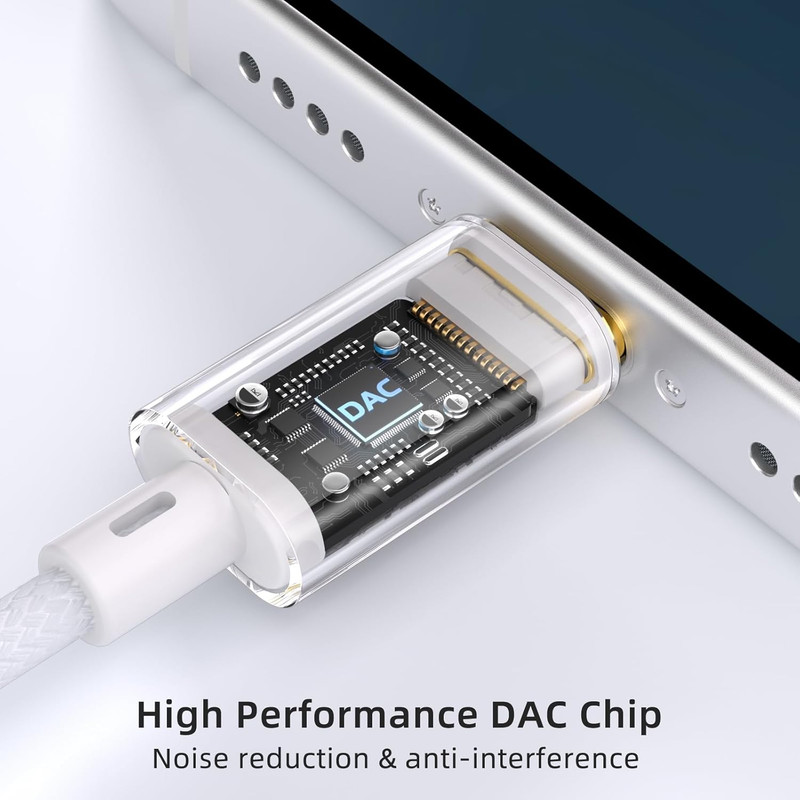 USB C to 3.5Mm Aux Cable 4Ft, Aux to USB C Audio Jack Cord with Built-In DAC (16 gallery