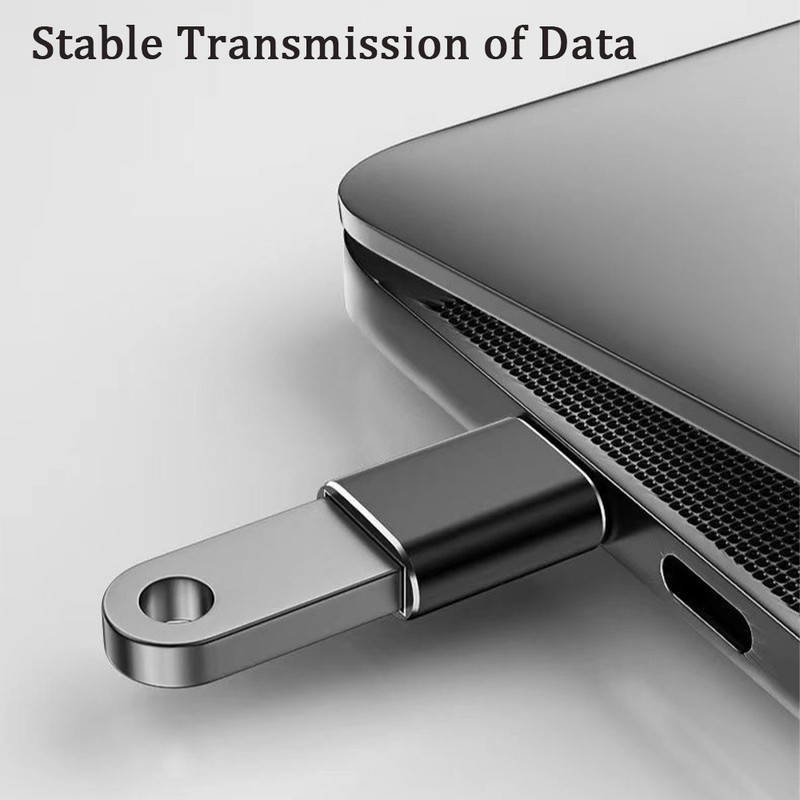2 Piece USB-C Male to USB-A Female Converter Adapter OTG Type C Android iOS gallery