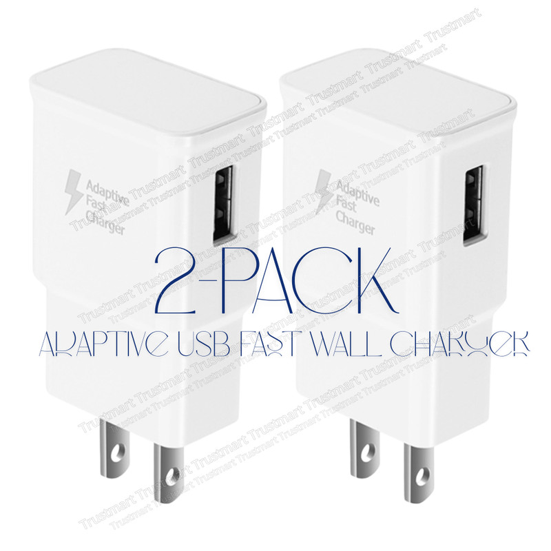 2Pack USB Fast Charger Block Wall Power Adapter Head For Samsung Android Google