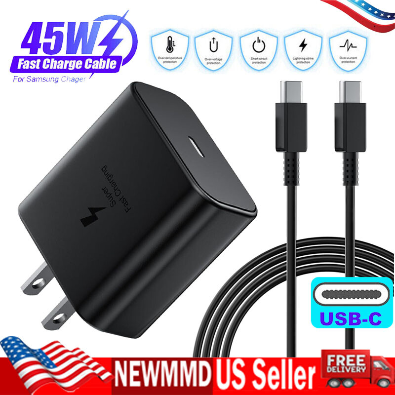 45W USB-C Super Fast Wall Charger & Cable For Samsung Galaxy Z Fold6 5 4 3 5G