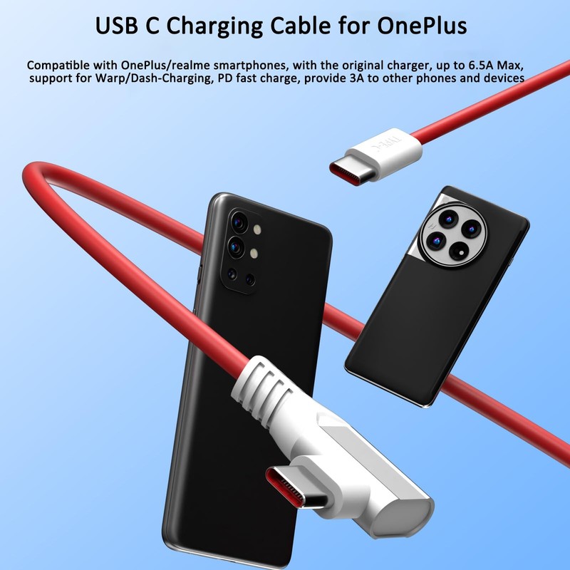 USB C Charging Cable 125W for OnePlus 10T 9 Pro 65W for Warp-Charging Cable 6... gallery