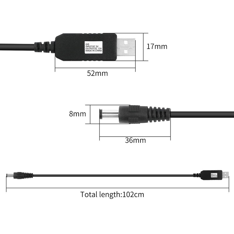 DC 5V to DC 12V USB Voltage Step Up Converter Cable Power Supply USB Cable wi... gallery