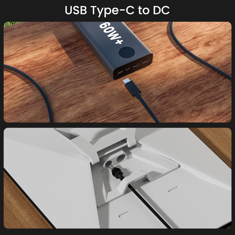 Starlink Mini USB C Power Cable 6.5 FT 140W DC Barrel Jack 20V PPS 65W+ PD gallery