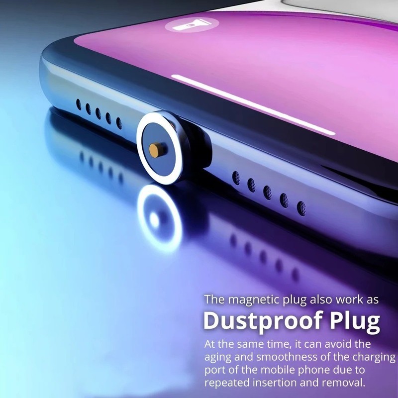 9PCS Magnetic Charging Adapter Tips USB C Micro USB 8 Pin Replacement Set gallery