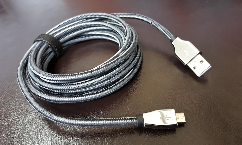 10ft Micro USB Cable - Durable Nylon Braided Design gallery