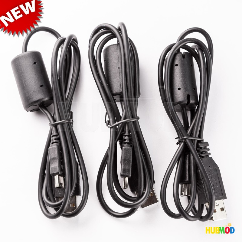 3 X USB A to Mini B Data Cable for WD Western Digital Passport My Book HDD PC