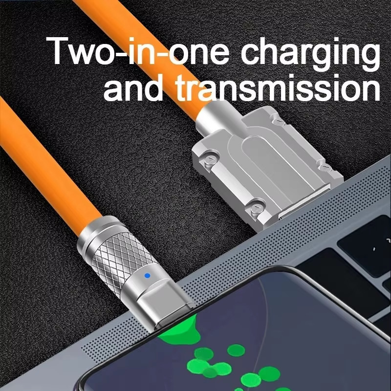 3PCS 120W Super Fast Charge Type-C Liquid Silicone Cable Quick Charge USB C Line gallery