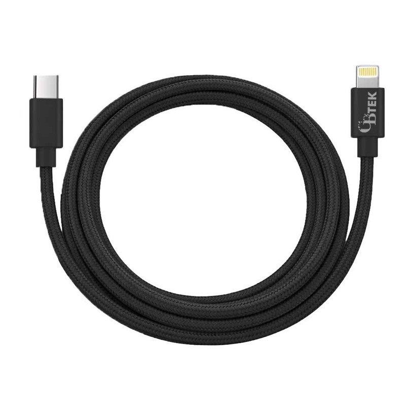 CBTEK iPhone MFI Certified 6ft Charging Cables - Type C to Lightning