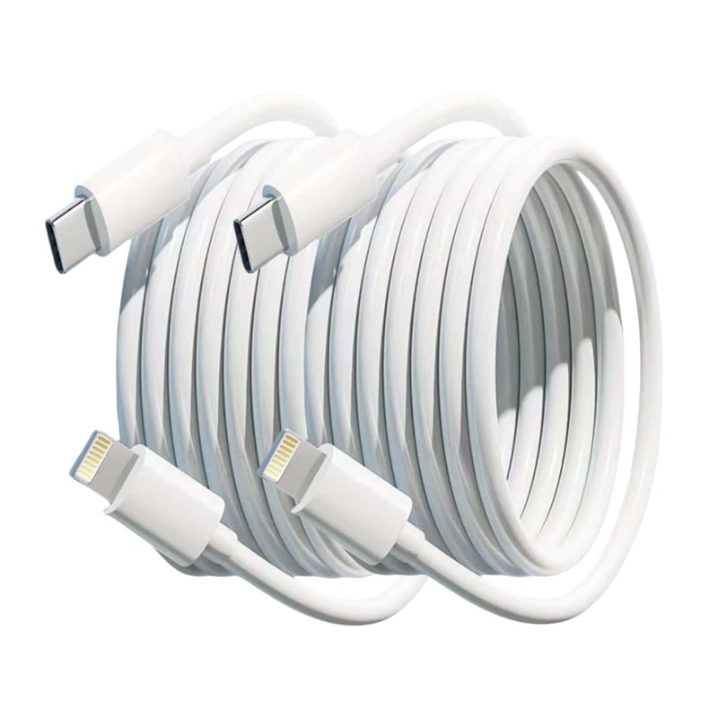 USB C to Lightning Cable 10FT 2 Pack,Extra Long MFi Certified for iPhone Char…