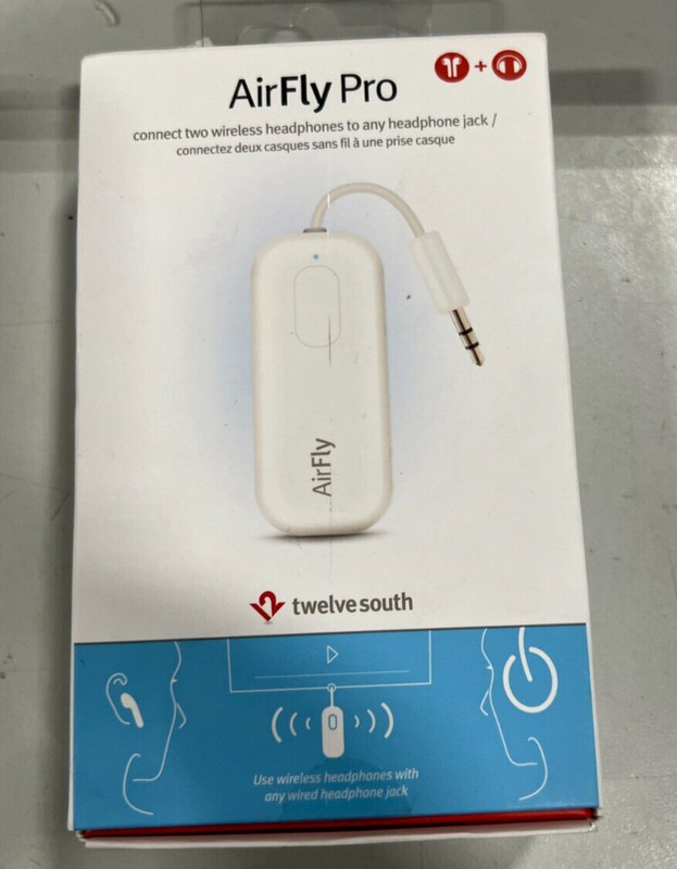 Twelve South AirFly Pro Wireless Audio Headphone Adapter – White