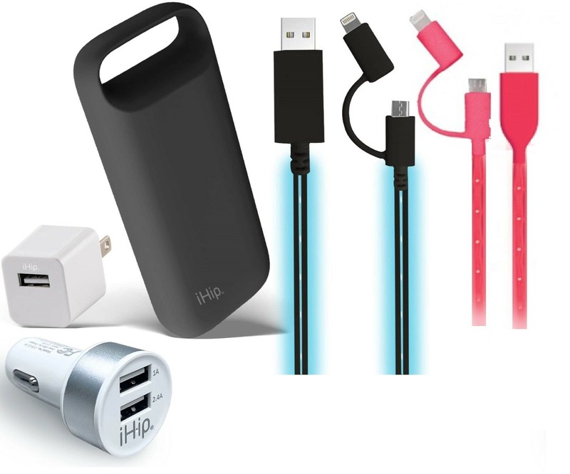 3-in-1 Apple Iphone Ipad+Android phone Power Bank +Car-wall Charger Lightning