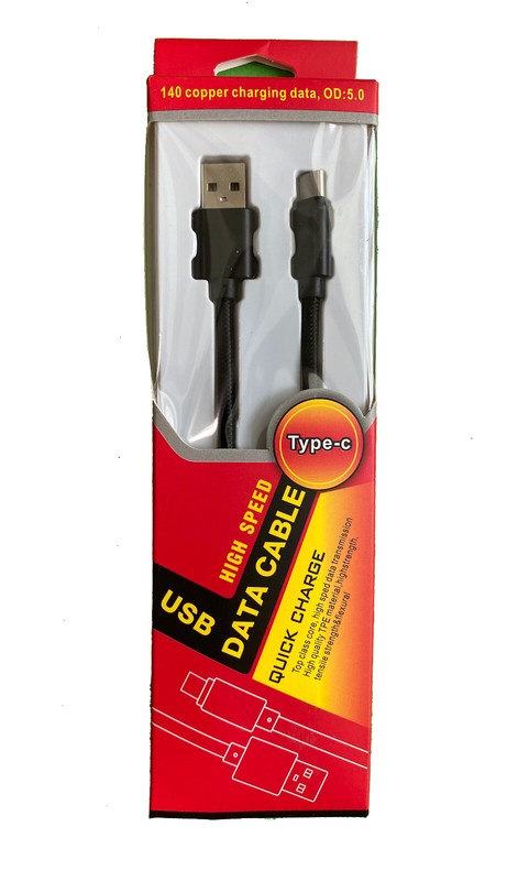 USB A to USB Type C Fast Charging Cable High Quality Nylon Braided (4 Pack) 3ft gallery