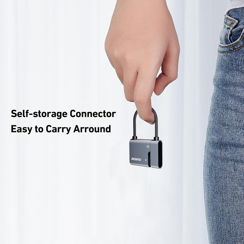 USB C to Audio Jack Adapter with 60W Fast Charging, USB-C to 3.5Mm Female Headph gallery