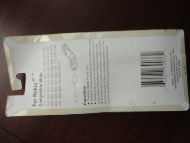 Nokia 60" usb mobil phone charging straight cable New gallery