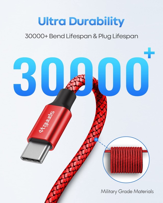 Long USB C to USB C Cable [20ft, 1-Pack], 20 Foot USB 2.0 Type C to Type C Ch... gallery