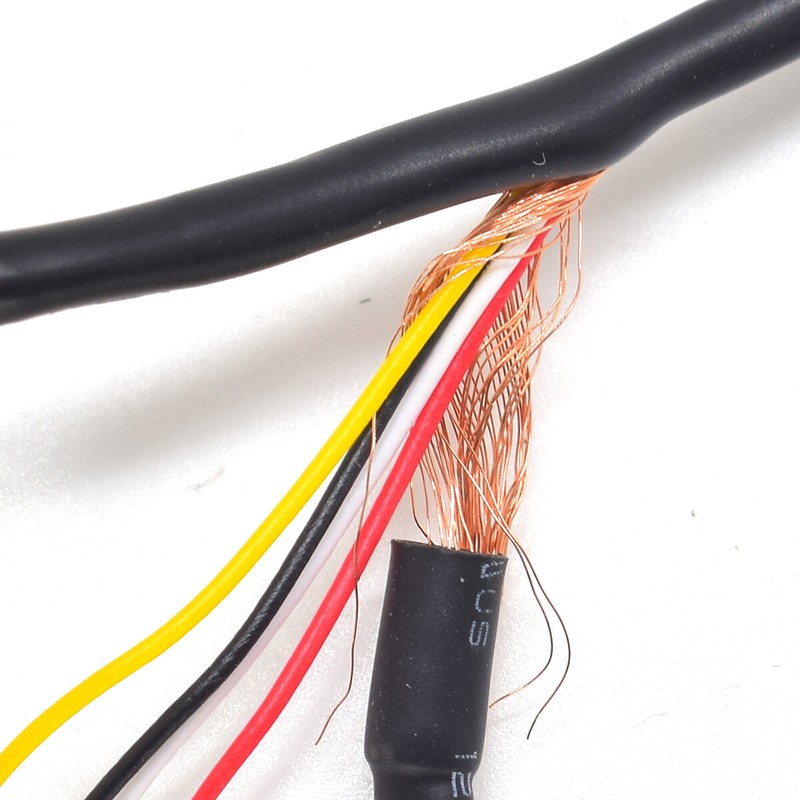 10pcs 30cm/1ft USB 2.0 Male Plug 4 Wire Shield DIY Pigtail Cable Black gallery