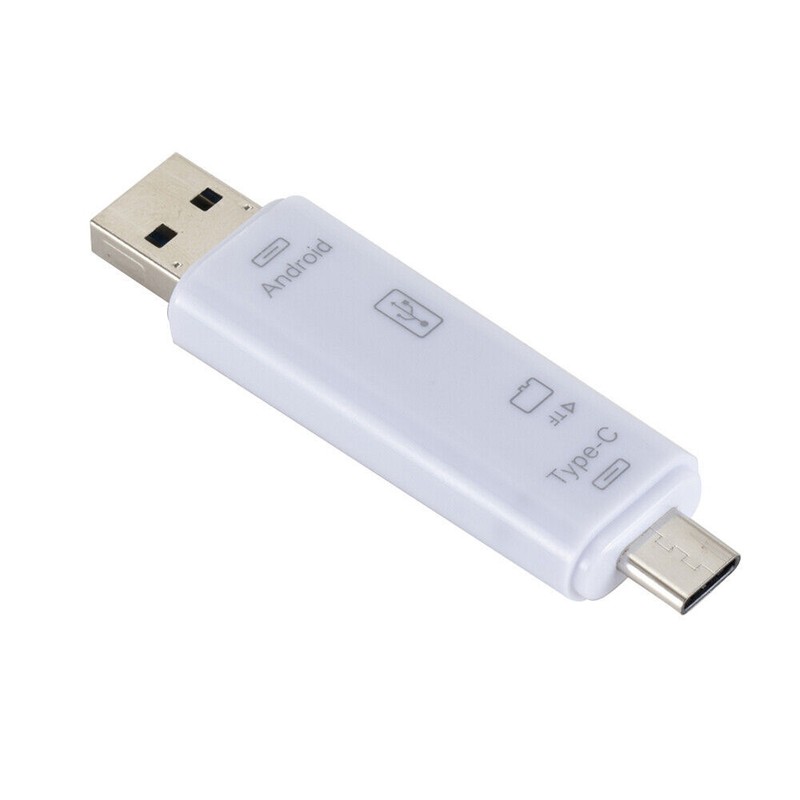 5 in 1 USB Type C / USB / Micro USB SD TF Memory Card Reader OTG Adapter gallery