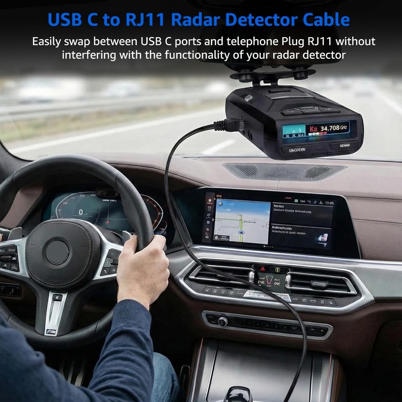 5.5ft USB-to RJ11 Power Cord Radar Detector Power Cord for Escort MAX360 Redl... gallery